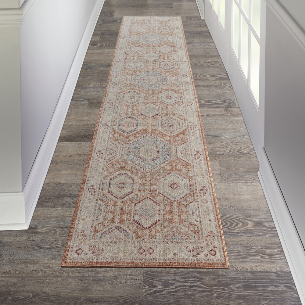 Homestead Hallway Runner Rugs HMS01 in Brick by Nourison